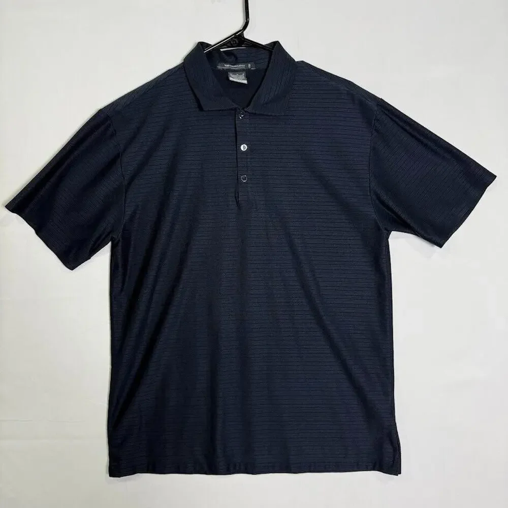 Nike Tiger Woods Platinum Golf Polo‎ Shirt Men’s M Navy Dri-Fit